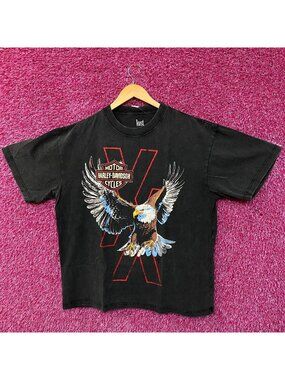 ⁠Harley Davidson X MGK Lost Americana Graphic T-Shirt Large